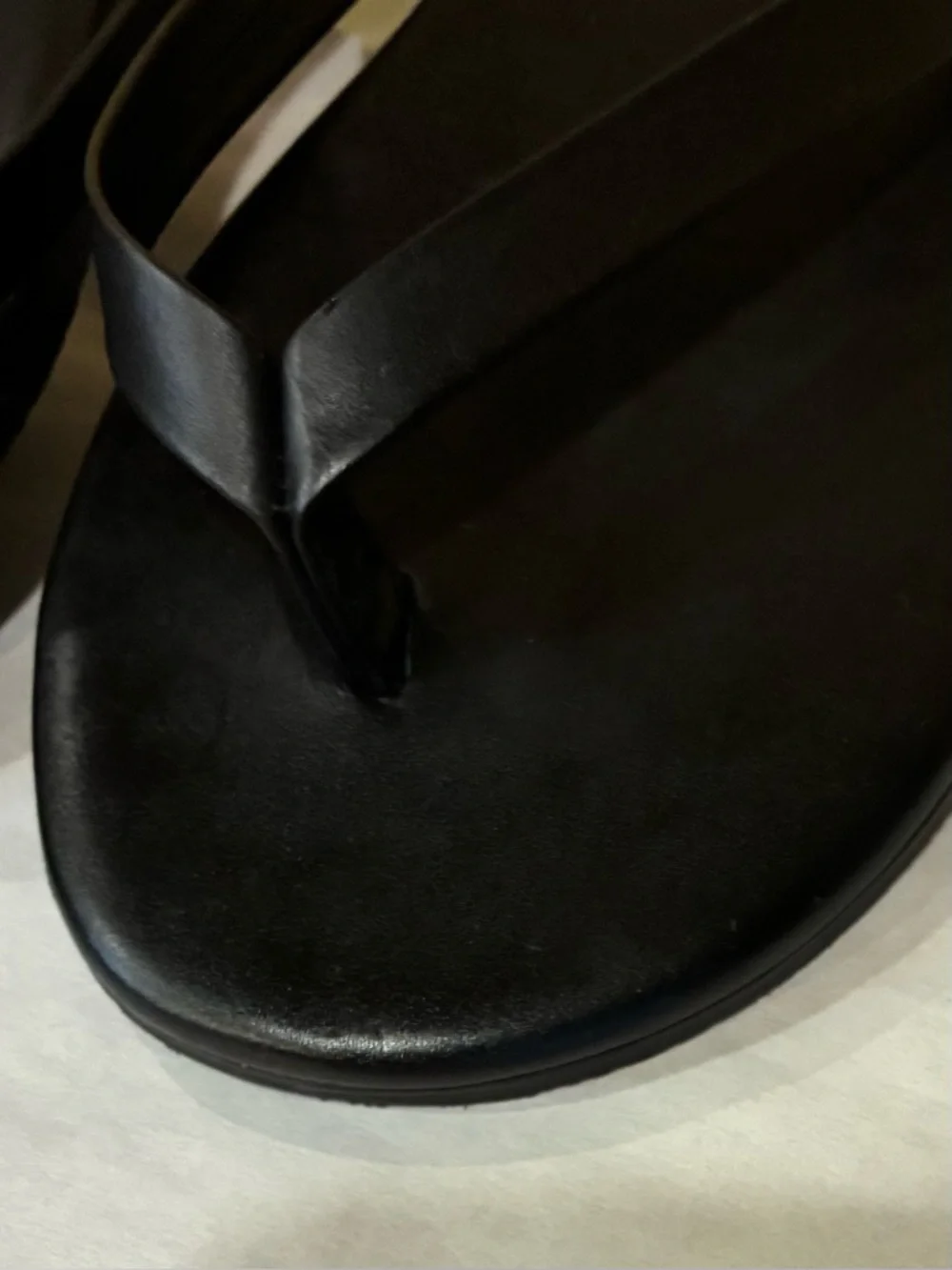 Tkees Boyfriend Flip Flop Black SZ. 9 - Picture 3 of 13